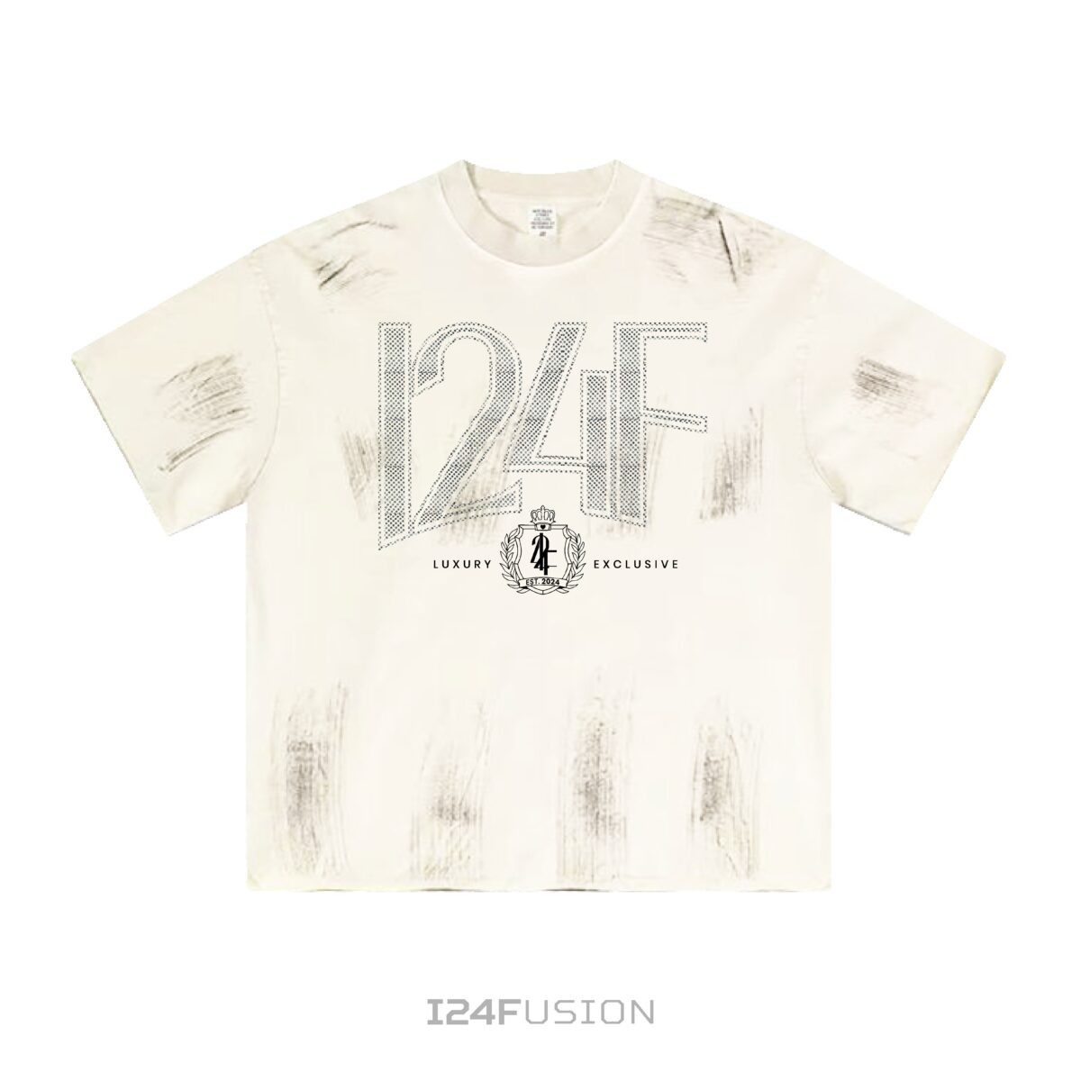 I24F Rhinestone Tshirt Wash Cream