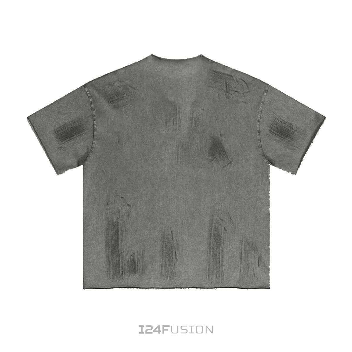 I24F Rhinestone Tshirt Wash Grey - Image 2