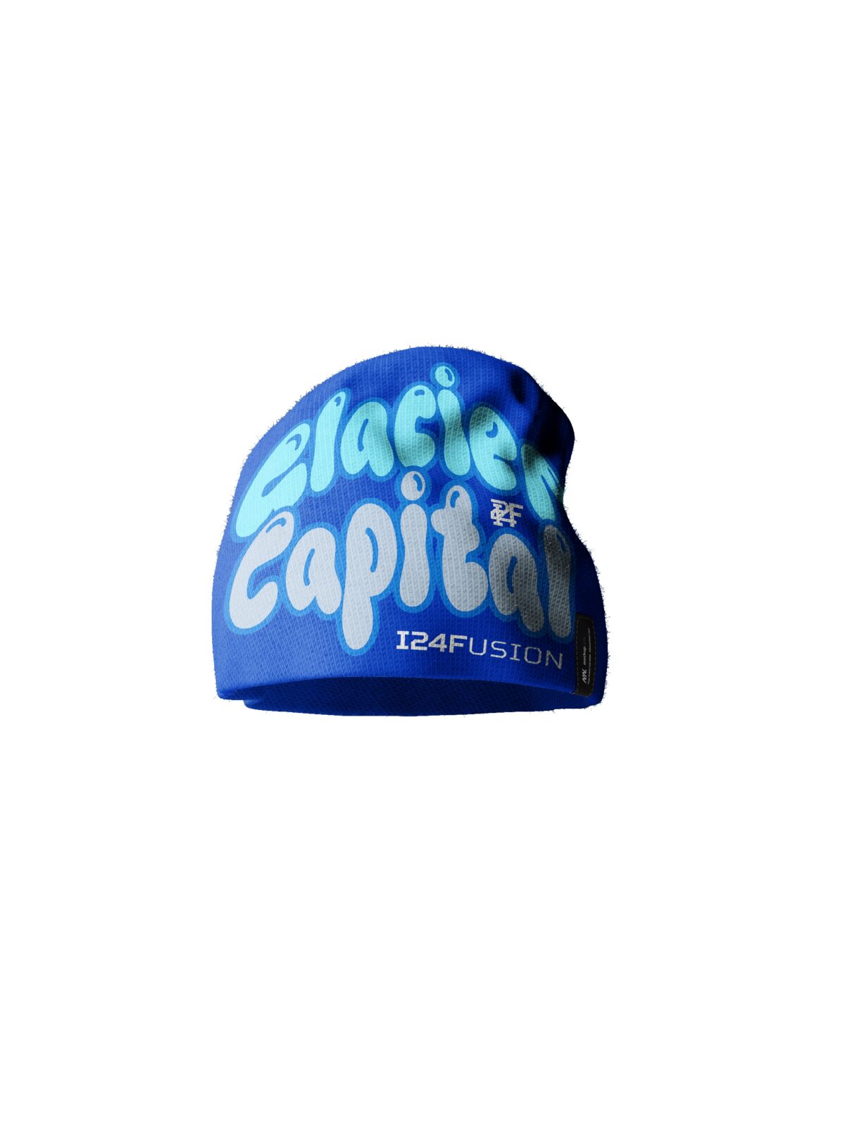 24F Funky Glacier Capital Beanies Deepblue