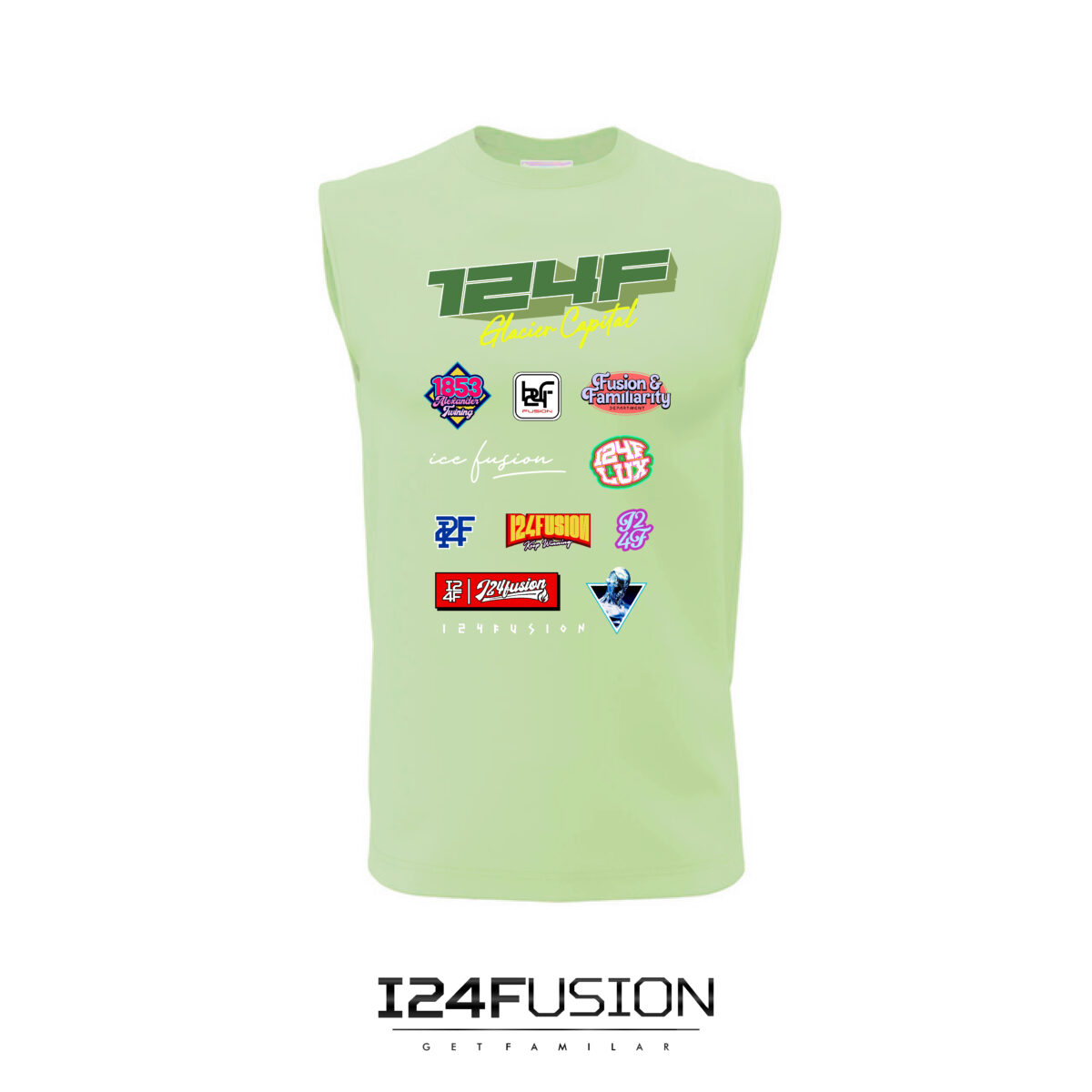 I24F 2 Piece Armless & Shorts Green