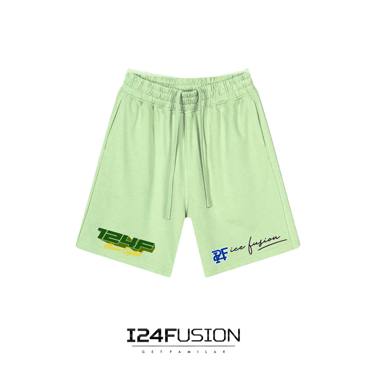 I24F 2 Piece Armless & Shorts Green - Image 2