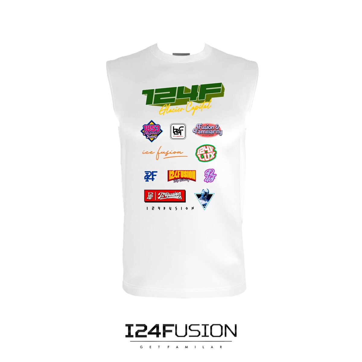 I24F 2 Piece Armless & Shorts White