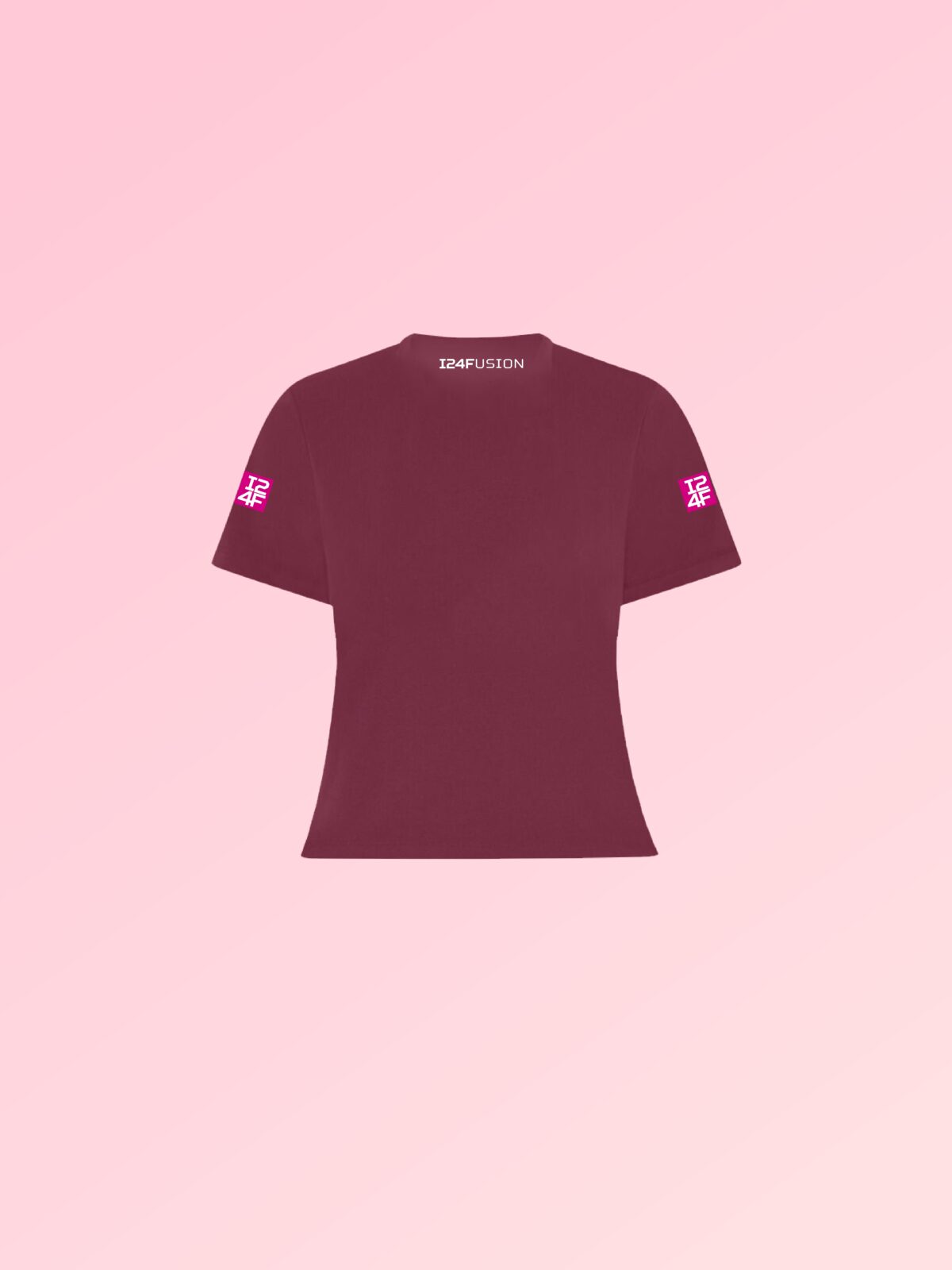 I24Fusion Hottie CropTop - Burgundy - Image 2