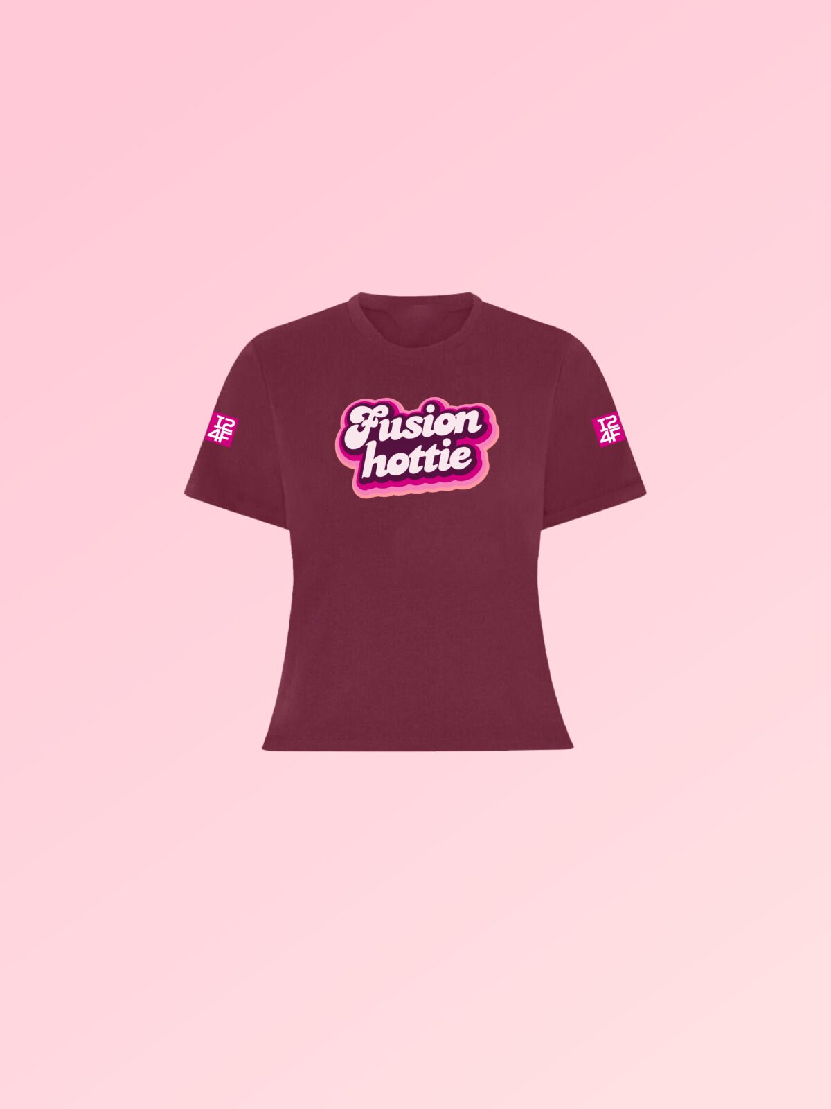 I24Fusion Hottie CropTop - Burgundy